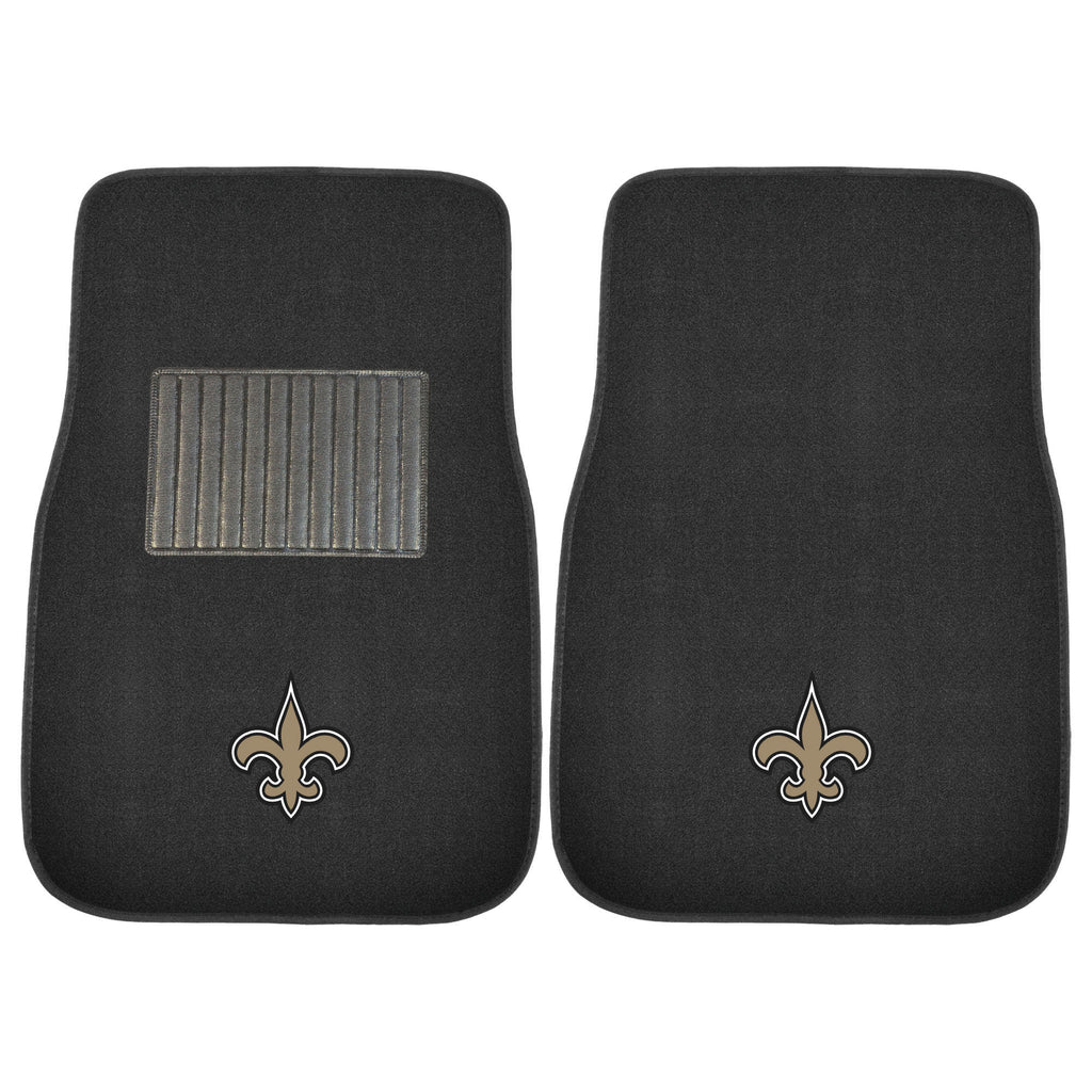 Fanmats - NFL - New Orleans Saints 2-pc Embroidered Car Mat Set 17''x25.5''