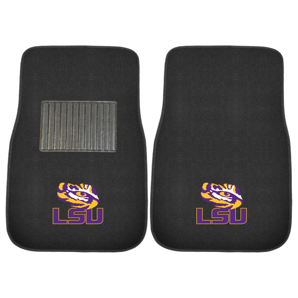 Fanmats - Louisiana State University 2-pc Embroidered Car Mat Set 17''x25.5''