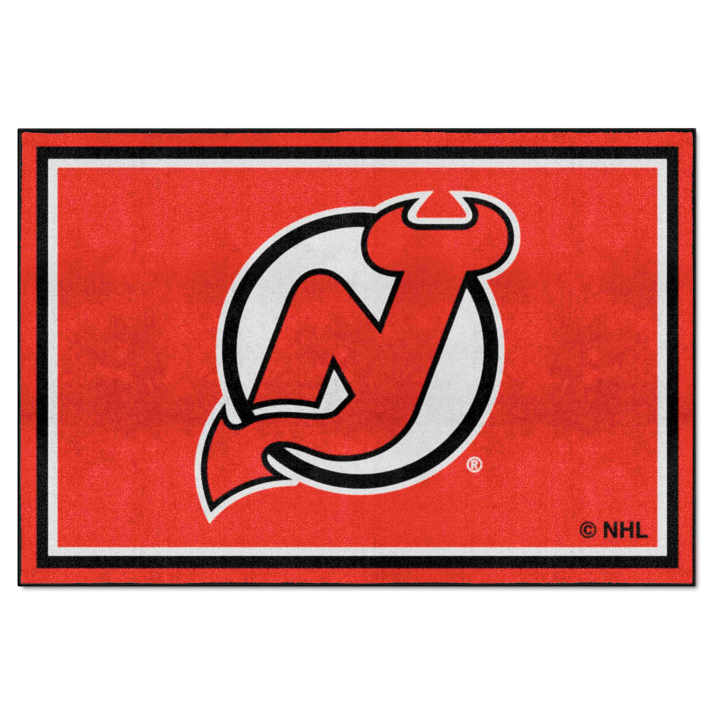 Fanmats - NHL - New Jersey Devils 5x8 Rug 59.5''x88''