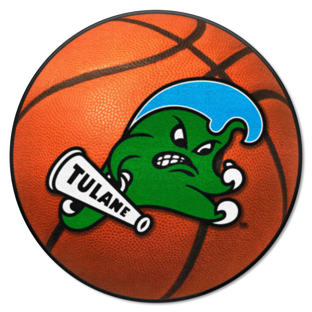 Fanmats - Tulane University Basketball Mat 27'' diameter