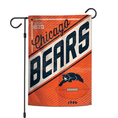 Chicago Bears Flag 12x18 Garden Style 2 Sided Retro Logo - Special Order - WinCraft