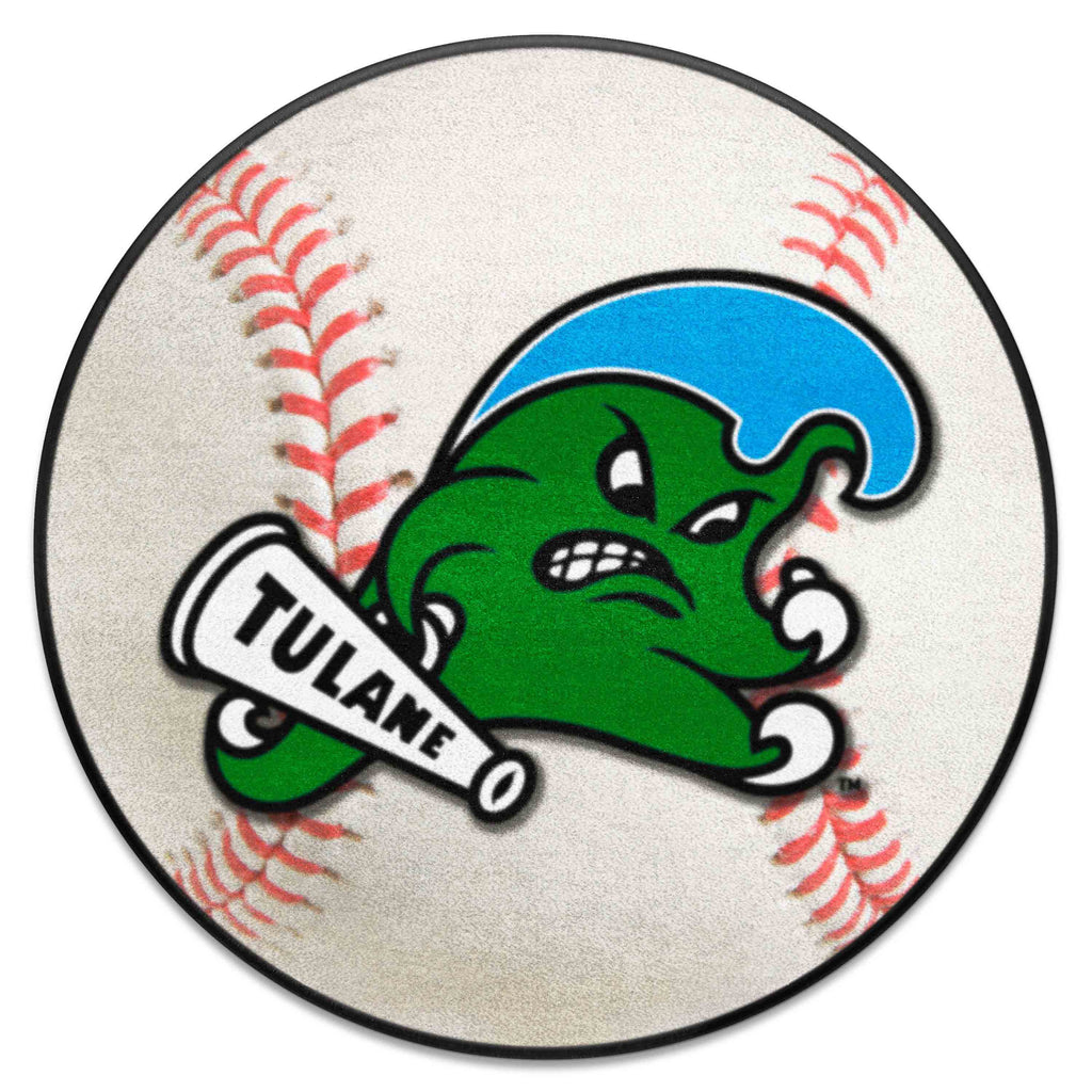 Fanmats - Tulane University Baseball Mat 27'' diameter