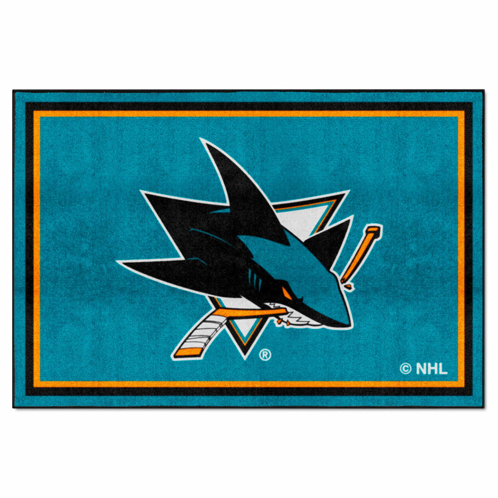 Fanmats - NHL - San Jose Sharks 5x8 Rug 59.5''x88''