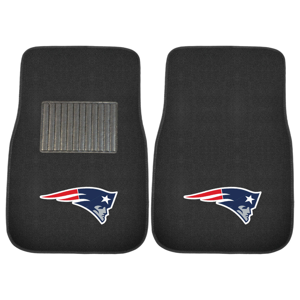Fanmats - NFL - New England Patriots 2-pc Embroidered Car Mat Set 17''x25.5''