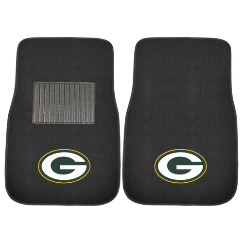 Fanmats - NFL - Green Bay Packers 2-pc Embroidered Car Mat Set 17''x25.5''