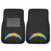 Fanmats - NFL - Los Angeles Chargers 2-pc Embroidered Car Mat Set  17''x25.5''