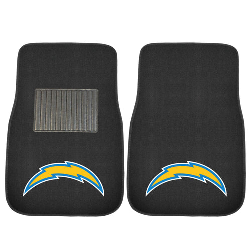 Fanmats - NFL - Los Angeles Chargers 2-pc Embroidered Car Mat Set  17''x25.5''