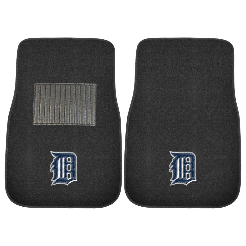 Fanmats - MLB - Detroit Tigers 2-pc Embroidered Car Mat Set 17''x25.5''