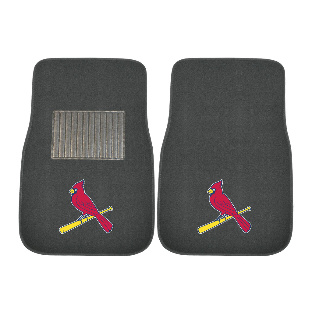 Fanmats - MLB - St. Louis Cardinals 2-pc Embroidered Car Mat Set 17''x25.5''