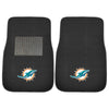 Fanmats - NFL - Miami Dolphins 2-pc Embroidered Car Mat Set 17''x25.5''