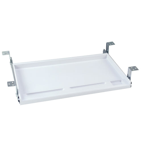 Standard Under Desk Keyboard Tray (Platinum) - Aidata