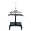 Sit/Stand Mobile PC Workstation w/Monitor Mount - Aidata