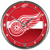 Detroit Red Wings Round Chrome Wall Clock - Wincraft
