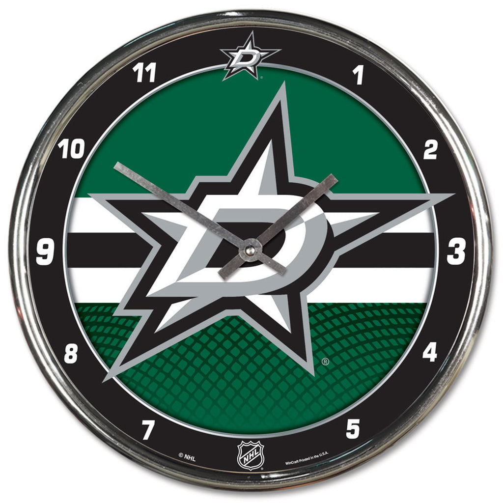 Dallas Stars Round Chrome Wall Clock - Wincraft