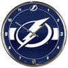 Tampa Bay Lightning Clock Round Wall Style Chrome - Wincraft