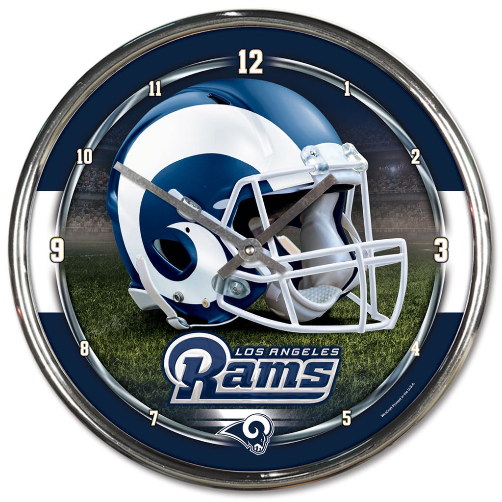 Los Angeles Rams Round Chrome Wall Clock - Wincraft