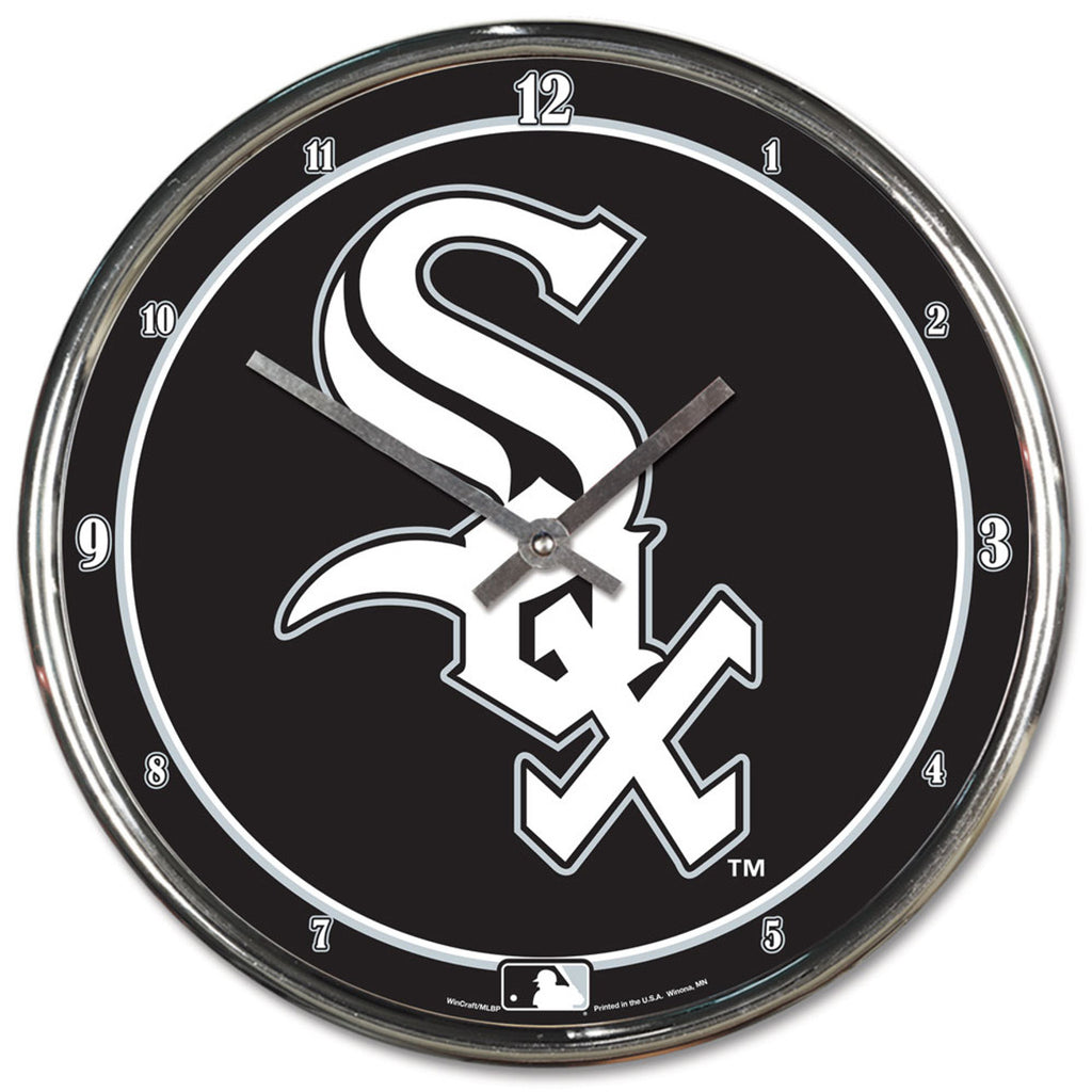 Chicago White Sox Round Chrome Wall Clock - Wincraft