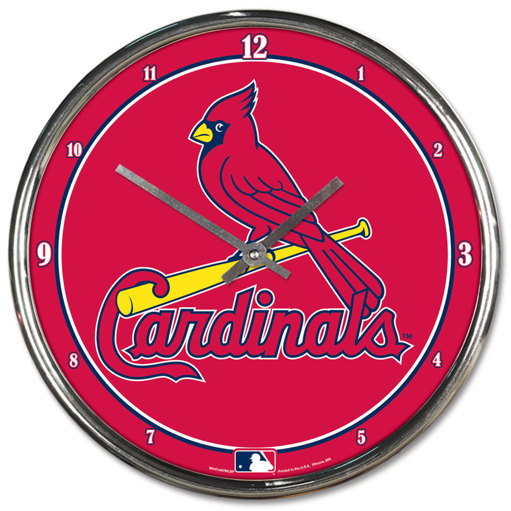 St. Louis Cardinals Round Chrome Wall Clock - Wincraft