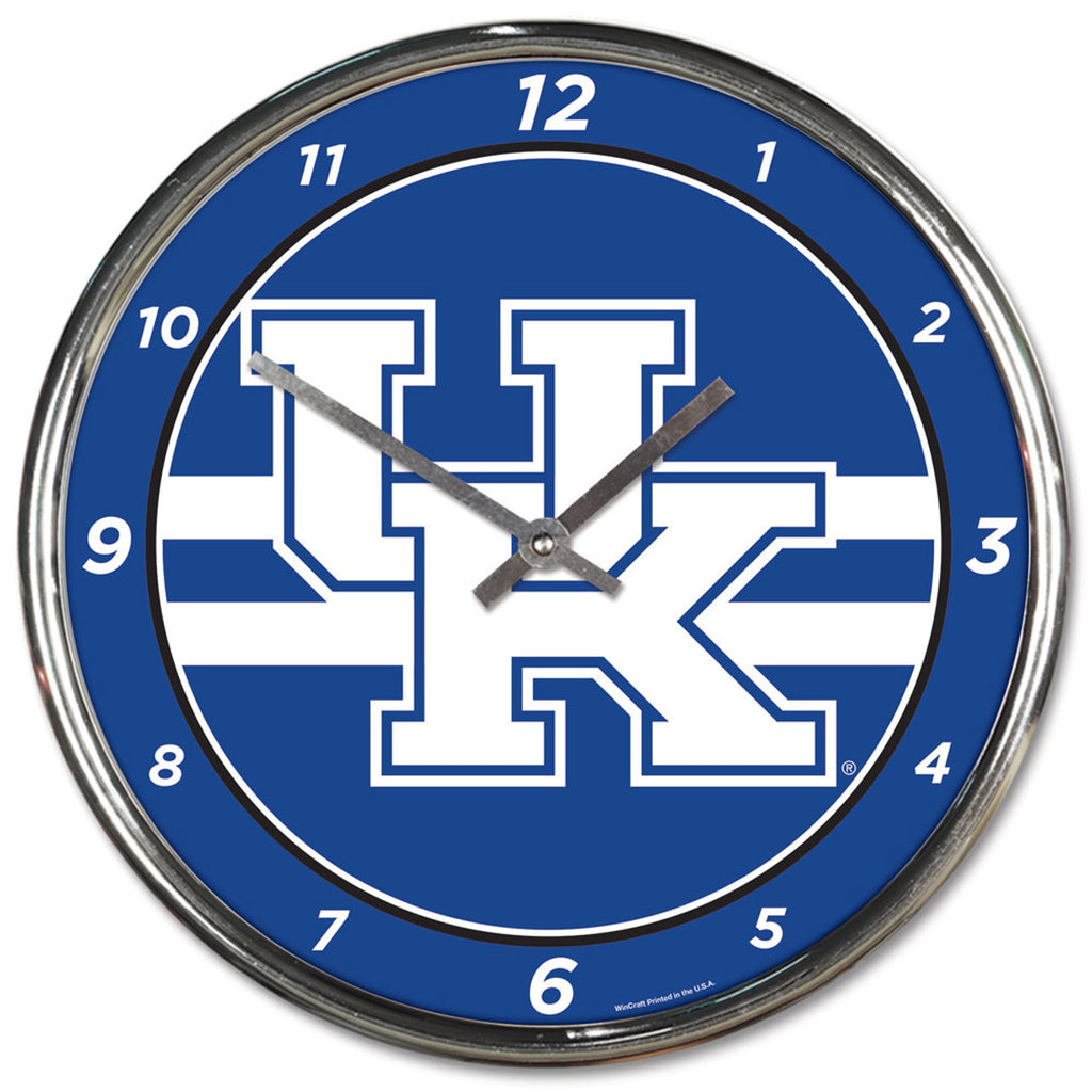 Kentucky Wildcats Round Chrome Wall Clock - Wincraft
