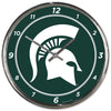 Michigan State Spartans Round Chrome Wall Clock - Wincraft
