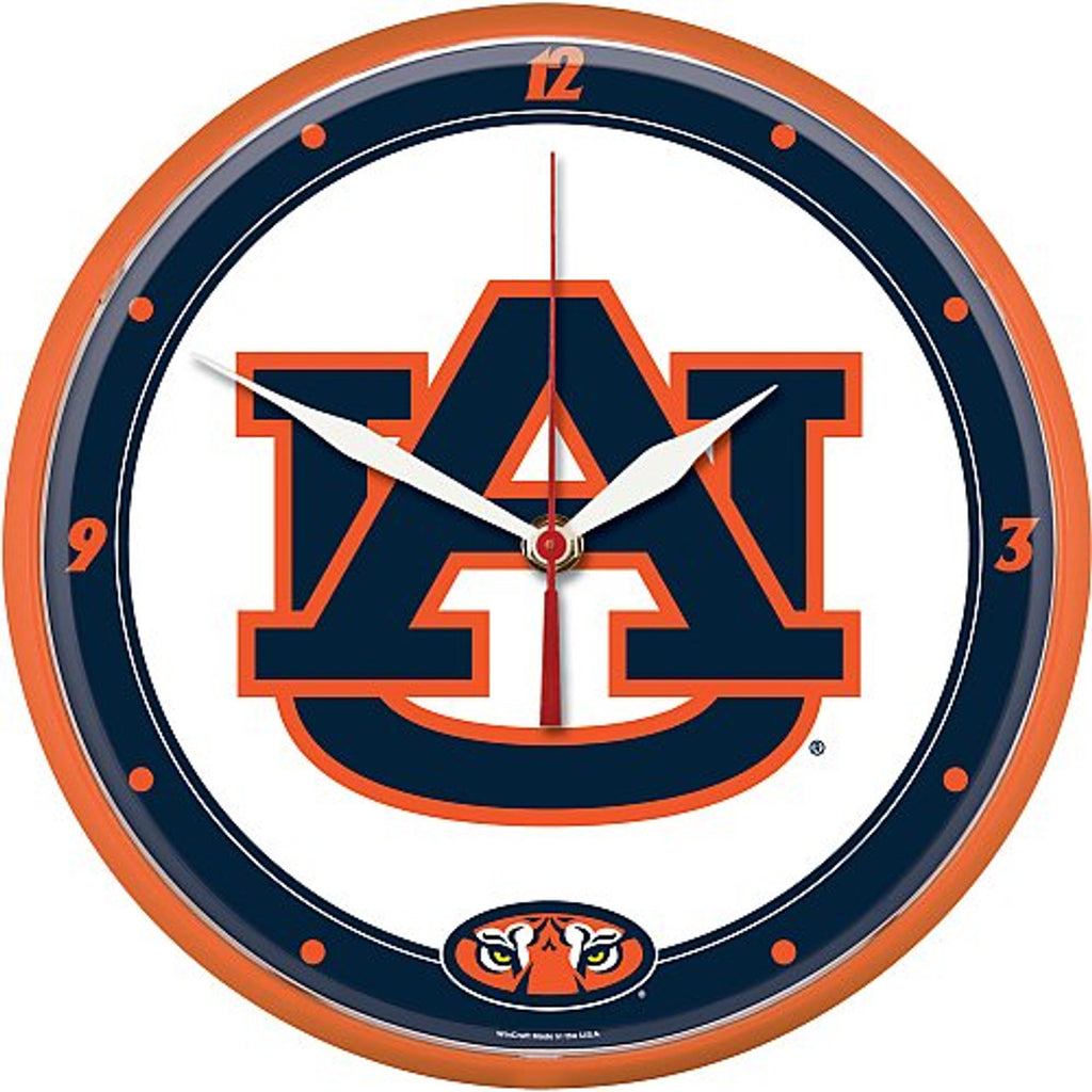 Auburn Tigers Clock Round Wall Style - Special Order - Wincraft