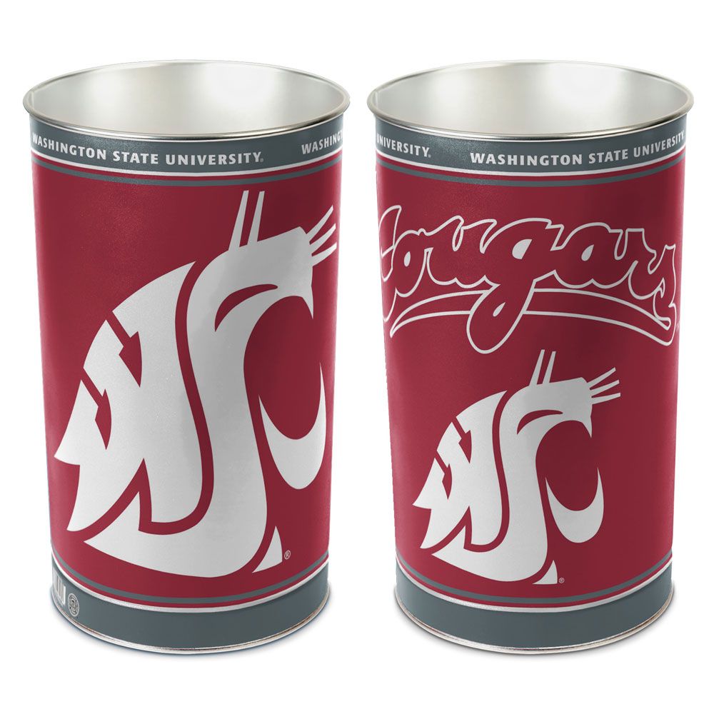 Washington State Cougars Wastebasket 15 Inch - Periodic Restock - WinCraft