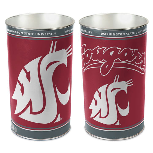 Washington State Cougars Wastebasket 15 Inch - Periodic Restock - WinCraft