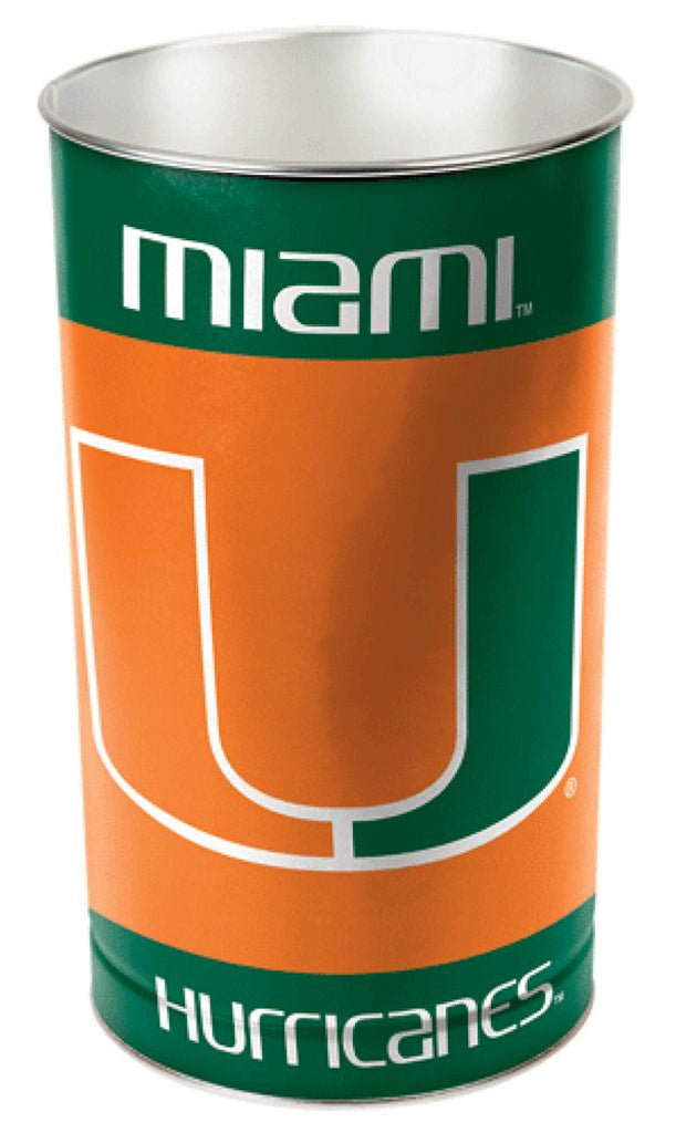 Miami Hurricanes Wastebasket 15 Inch - Wincraft