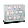 11 Baseball Upright Display Case with Black Moulding