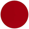 60'' Round Red Thermal Laminate Activity Table - Height Adjustable Short Legs - Flash Furniture