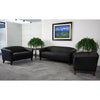 Reception Set in Black LeatherSoft - Flash Furniture