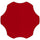 60'' Flower Red Thermal Laminate Activity Table - Height Adjustable Short Legs - Flash Furniture