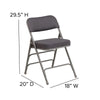 Set of 2: Padded Metal Folding Chair - Flash Furniture