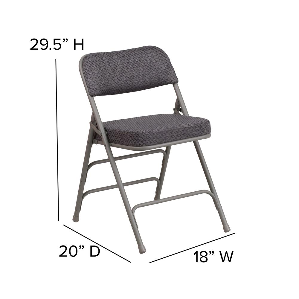 Set of 2: Padded Metal Folding Chair - Flash Furniture
