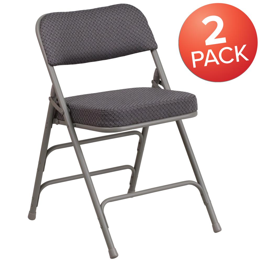 Set of 2: Padded Metal Folding Chair - Flash Furniture