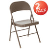 Set of 2 Metal Folding Chairs - Flash Furniture