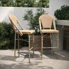 2PK Black/White Paris Chair - Flash Furniture
