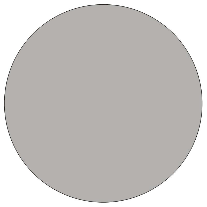 Mobile 42'' Round Grey HP Laminate Activity Table - Height Adjustable Short Legs - Flash Furniture