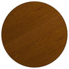 Mobile 42'' Round Oak HP Laminate Activity Table - Height Adjustable Short Legs - Flash Furniture
