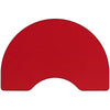 48''W x 96''L Kidney Red HP Activity Table - Standard Height Adjustable Legs - Flash Furniture