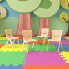 Set of 4 Plastic School Chairs - Flash Furniture