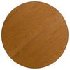 60'' Round Oak Thermal Laminate Activity Table - Standard Height Adjustable Legs - Flash Furniture