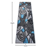 2' x 7' Blue Abstract Area Rug - Olefin Rug - Flash Furniture