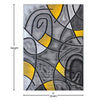 5' x 7' Yellow Abstract Area Rug - Olefin Rug - Flash Furniture