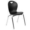 Advantage Titan Black Student Stack School Chair - 18-inch - Flash Furniture