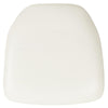 Hard White Vinyl Chiavari Chair Cushion - Flash Furniture
