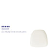 Hard White Vinyl Chiavari Chair Cushion - Flash Furniture