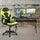 Black Gaming Desk and Green/Black Racing Chair Set - Flash Furniture