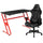 Red Gaming Desk and Gray Reclining Gaming Chair Set - Flash Furniture