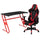 Red Gaming Desk and Red/Black Reclining Gaming Chair Set - Flash Furniture